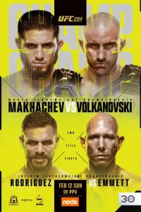 UFC 284: مخاچف در برابر ولکانوسکی - Poster