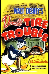 Donald's Tire Trouble - Poster