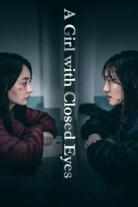 A Girl with Closed Eyes - Poster