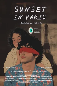 Sunset in Paris - Poster